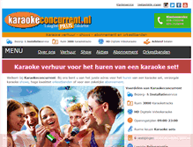 Tablet Screenshot of karaokeconcurrent.nl